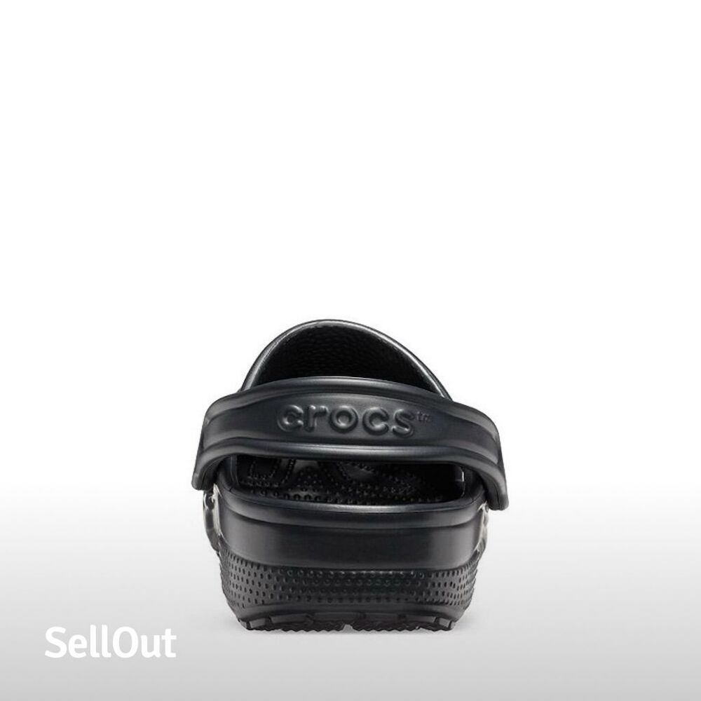 Crocs Unisex Adults's Classic Clogs Black Size W9/M7 Casual Slip-On Shoes - Picture 6 of 6